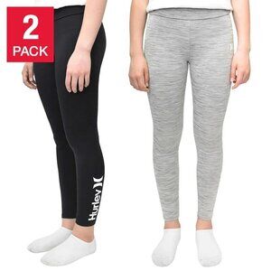 NWOT Kids Hurley 2-pk Leggings | Black